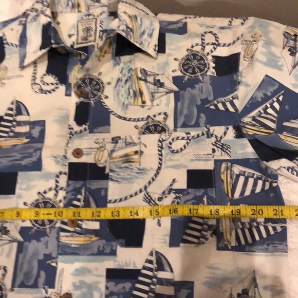 Men’s Casual Button Down, Roundtree & Yorke Short Sleeve Size Small - Picture 9 of 13